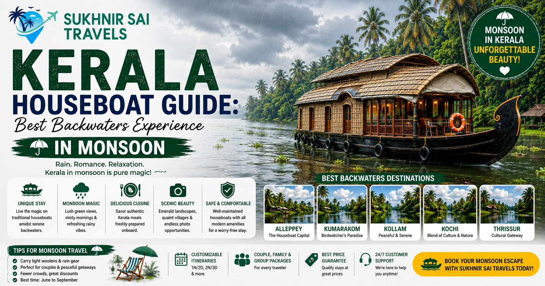 kerala backwaters monsoon